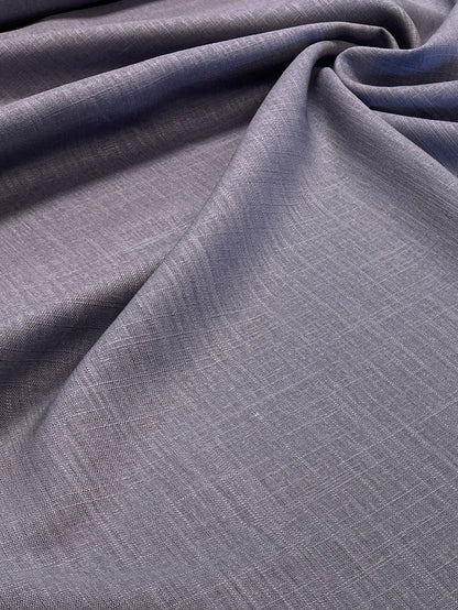 Linen with viscose - steel grey 200 g/m²
