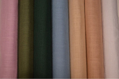 Linen with viscose - old rose 200 g/m²