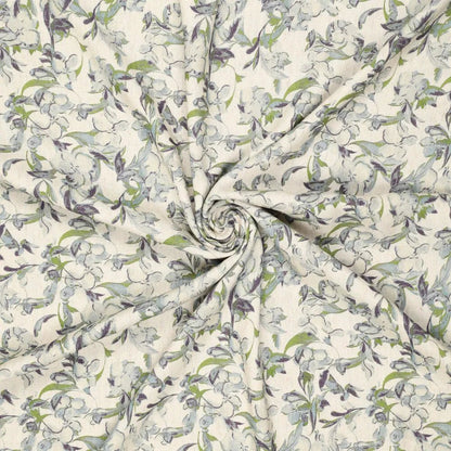 alt
Image of linen with viscose - blue-green leaf motif 120 g/m² – available at Šarlotes audumi