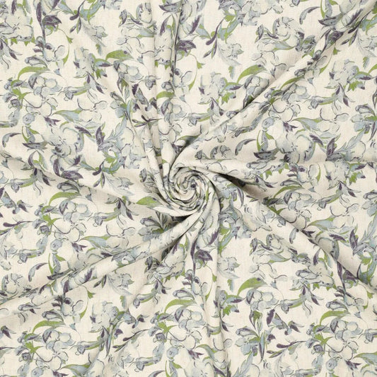 alt
Image of linen with viscose - blue-green leaf motif 120 g/m² – available at Šarlotes audumi