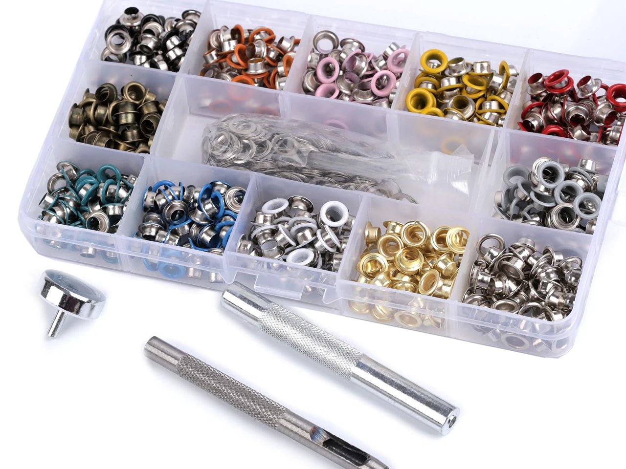 Image of Luvers, ring set with tool Ø5 / Ø8 mm – available at Šarlotes audumi