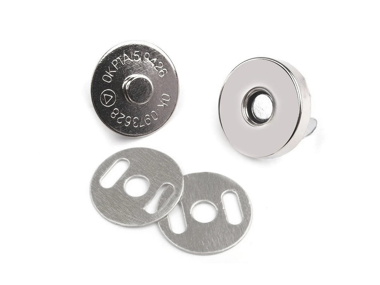 Magnetic clasp Ø18 mm, set of 5 pcs.