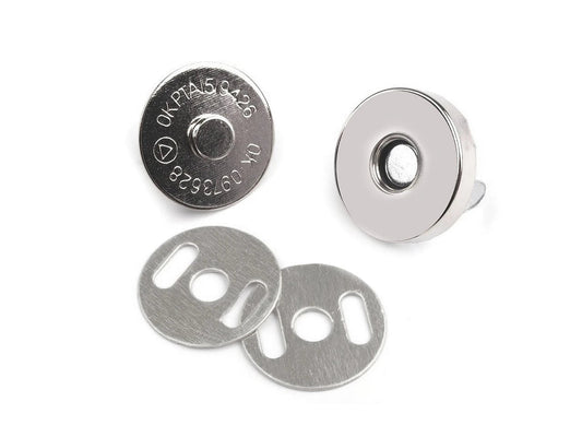 Magnetic clasp Ø18 mm, set of 5 pcs.