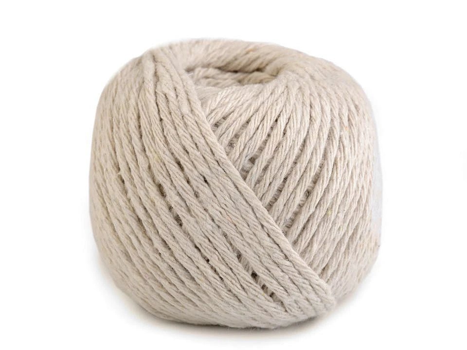 Cotton macramé cord Ø2 | 50 m - natural beige