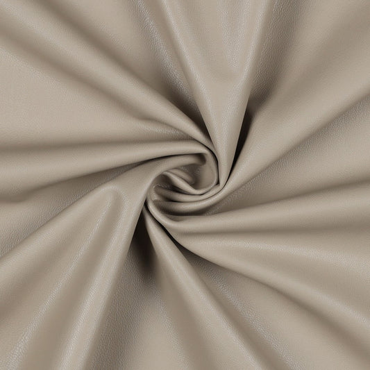 Faux leather with elastane - beige-gray 260 g/m²