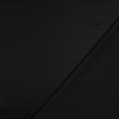 Faux leather with elastane - black 250 g/m²