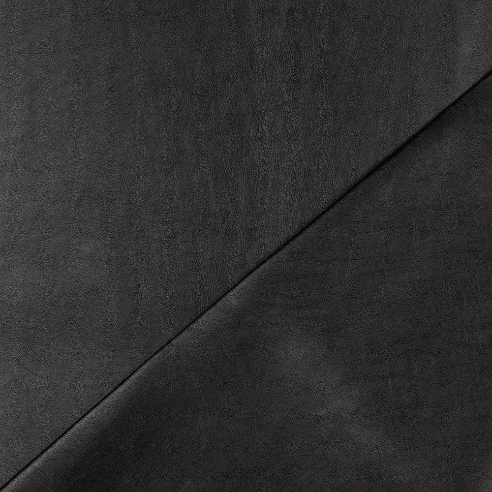 Artificial leather - black with a metallic sheen 320 g/m²