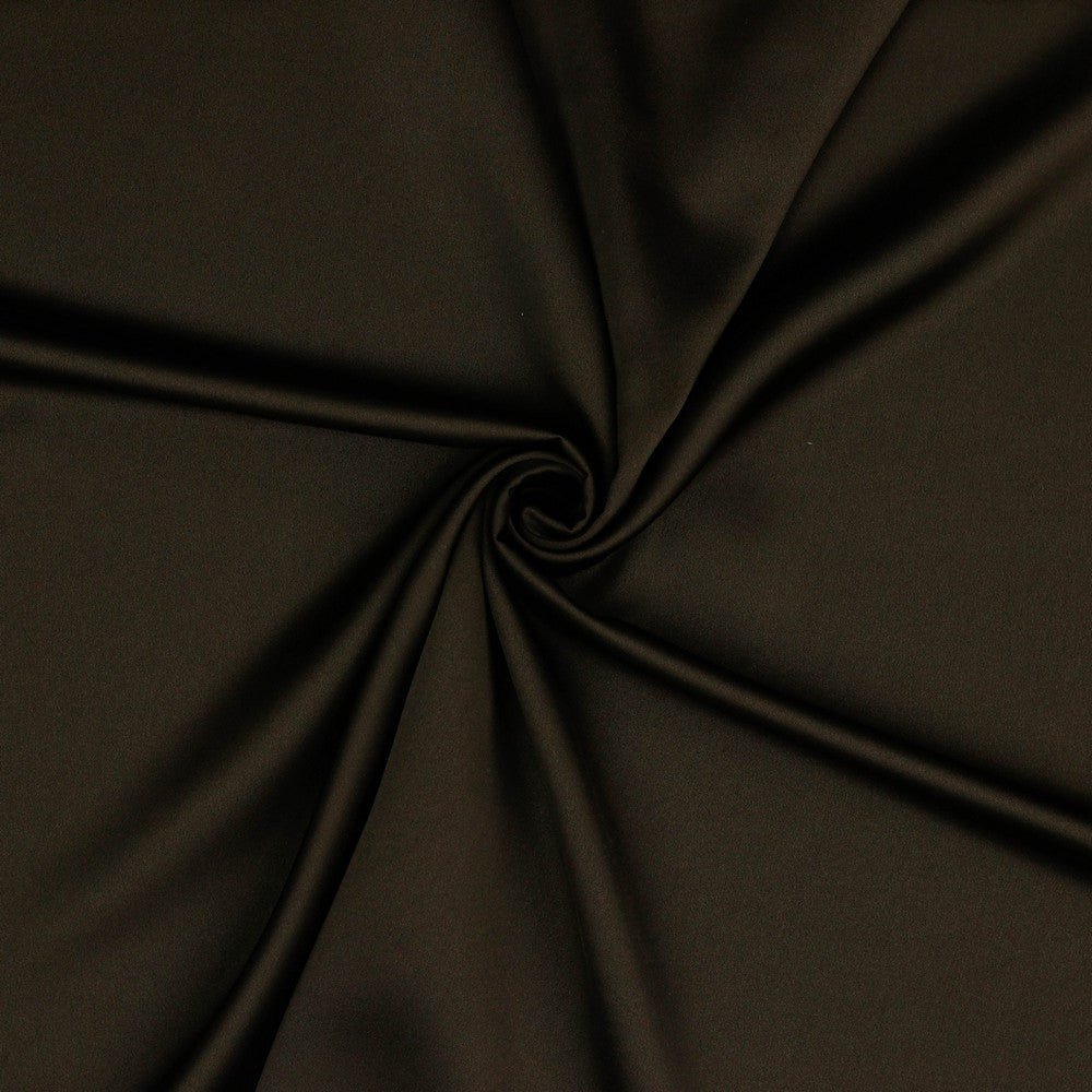 Artificial silk fabric - chocolate brown 140 g/m²