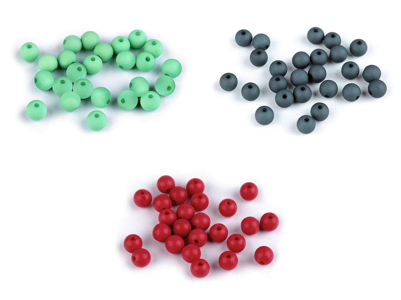 Matte acrylic beads Ø8 mm, 25 pcs. | assorted shades