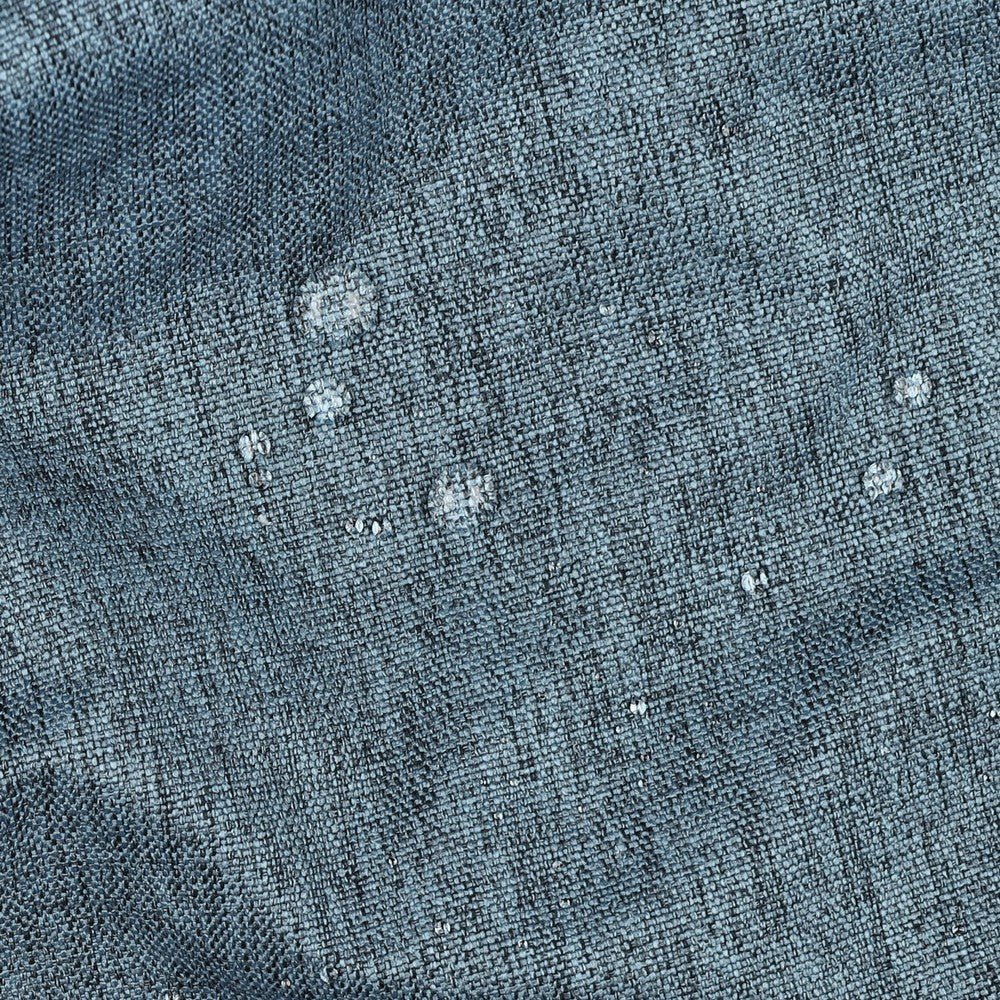 upholstery fabric, waterproof - blue melange 220 g/m²