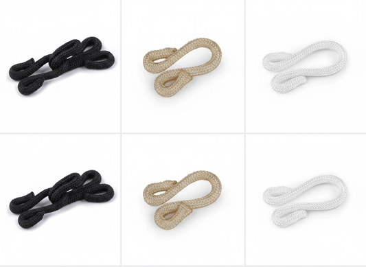 Image with metal hook and loop coated 20 mm 5 pairs|assorted shades – available at Charlotte's Fabrics