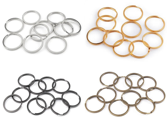 Metal keychain ring |Ø30 mm| 10 pcs.| assorted shades