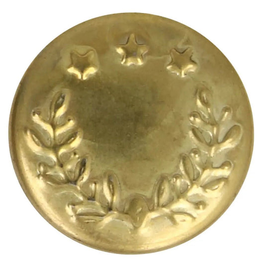 Metal jeans button 14 mm - gold metallic