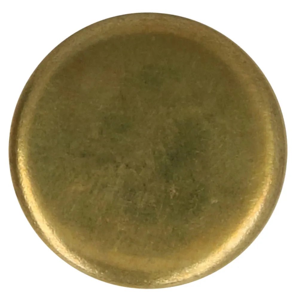 Metal denim button 14 mm - metallic gold