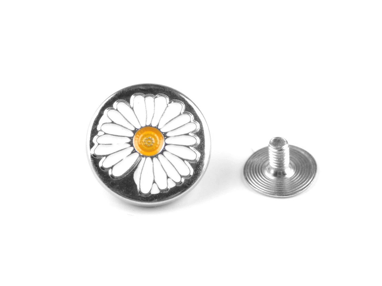Metal jeans button 17 mm - daisy