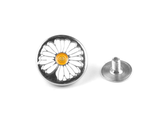 Metal jeans button 17 mm - daisy