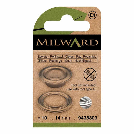 alt
Metal rings, eyelets 14 mm (10 pcs.) Milward - silver