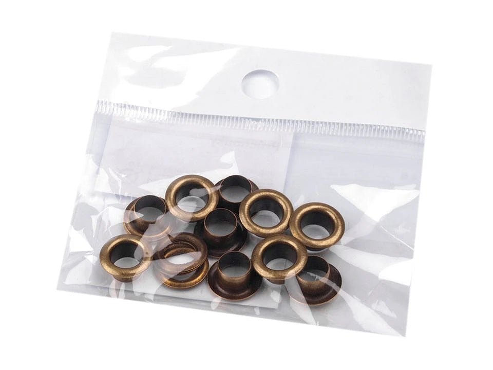 Metal rings, grommets 6 mm |100 pcs.| assorted colors