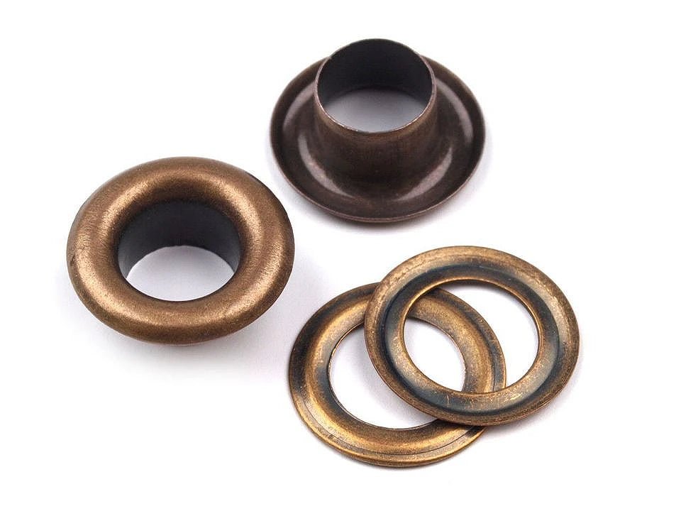 Metal rings, eyelets 6 mm |100 pcs.| assorted shades