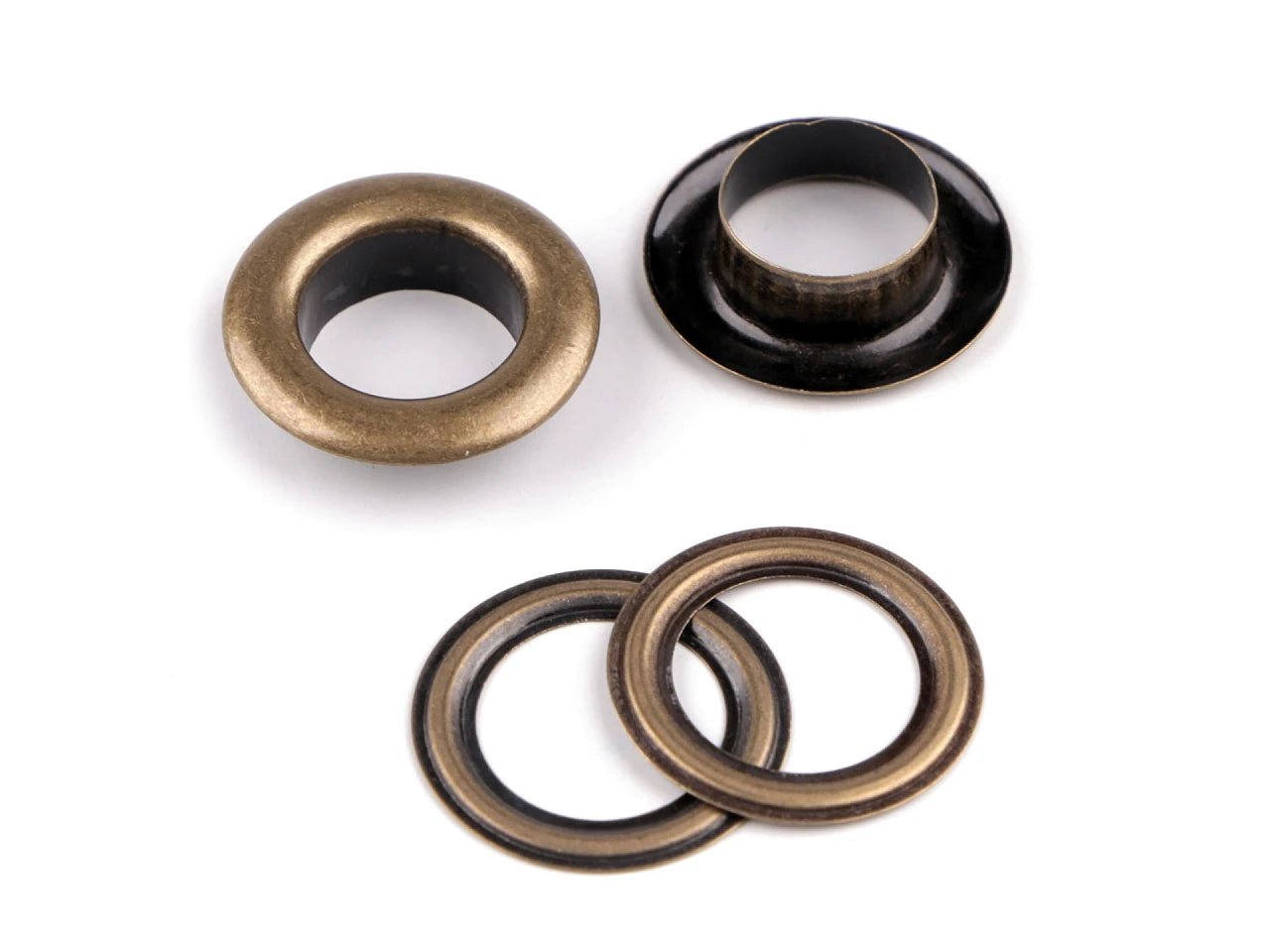 Image with Metal rings, Luversi inner Ø12 mm / outer Ø21 mm |10 pcs | assorted shades – available at Charlotte's Fabrics