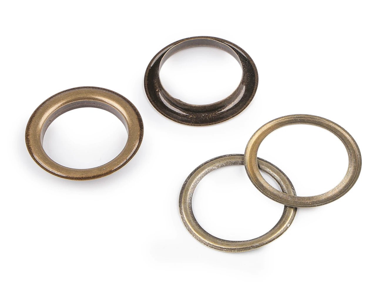 Image of Metal rings, Luversi inner Ø35 mm (inner diameter) | 10 pcs | assorted shades – available at Šarlotes audumi