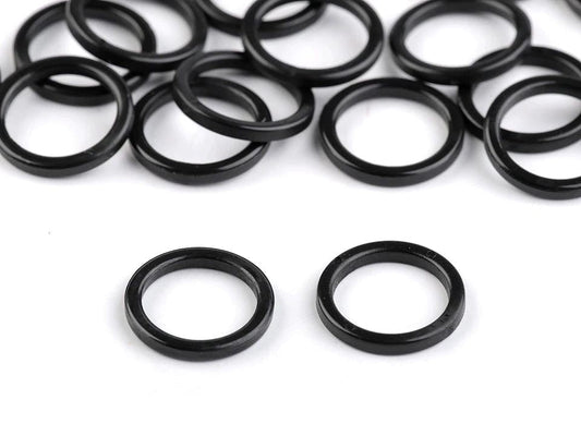 Metal ring for underwear 20 mm - black (2 pcs pack)