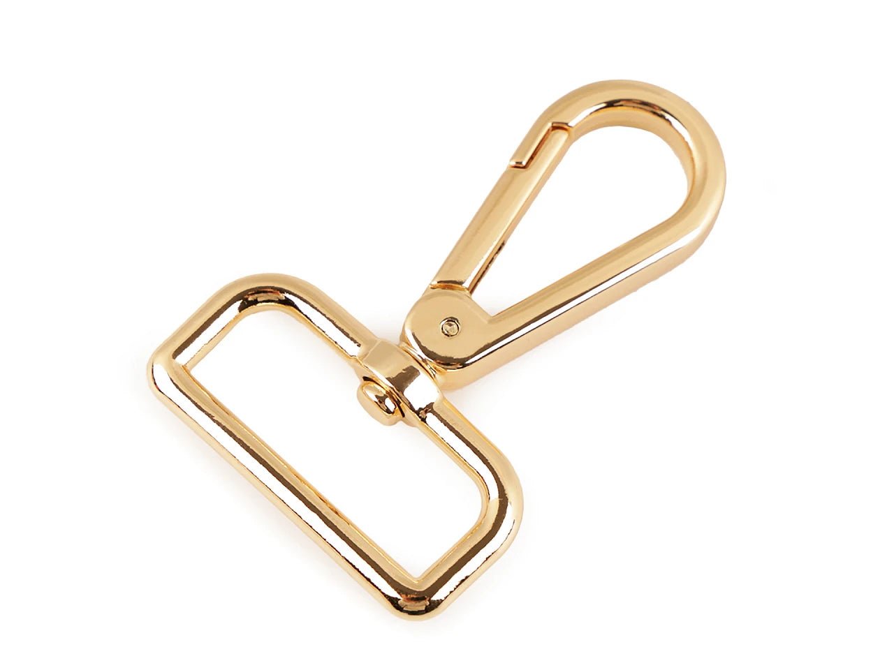 Metal carabiner 30 mm-gold