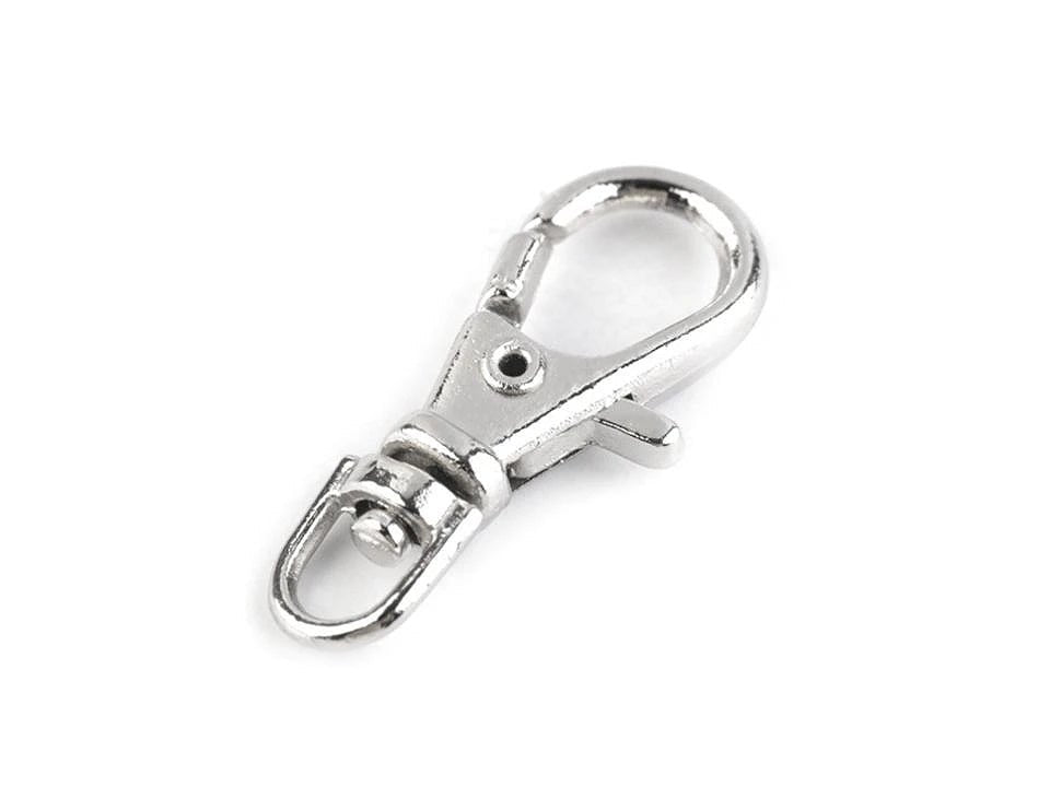 Image of 4 mm metal carabiner, 5 pcs | assorted colors – available at Šarlotes audumi