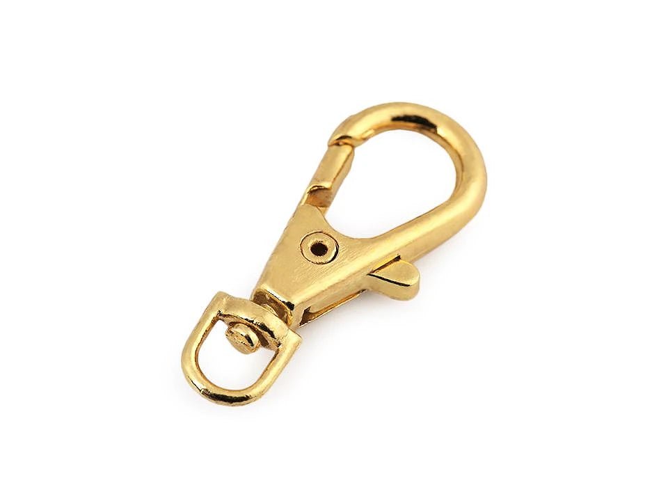 Image of metal carabiner 4 mm, 5 pcs|assorted shades – available at Šarlotes audumi