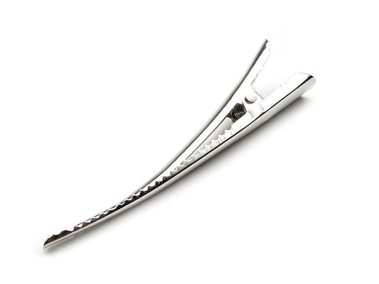 Metal alligator hair clips with teeth| 75 mm x 10 mm| 4 pcs.