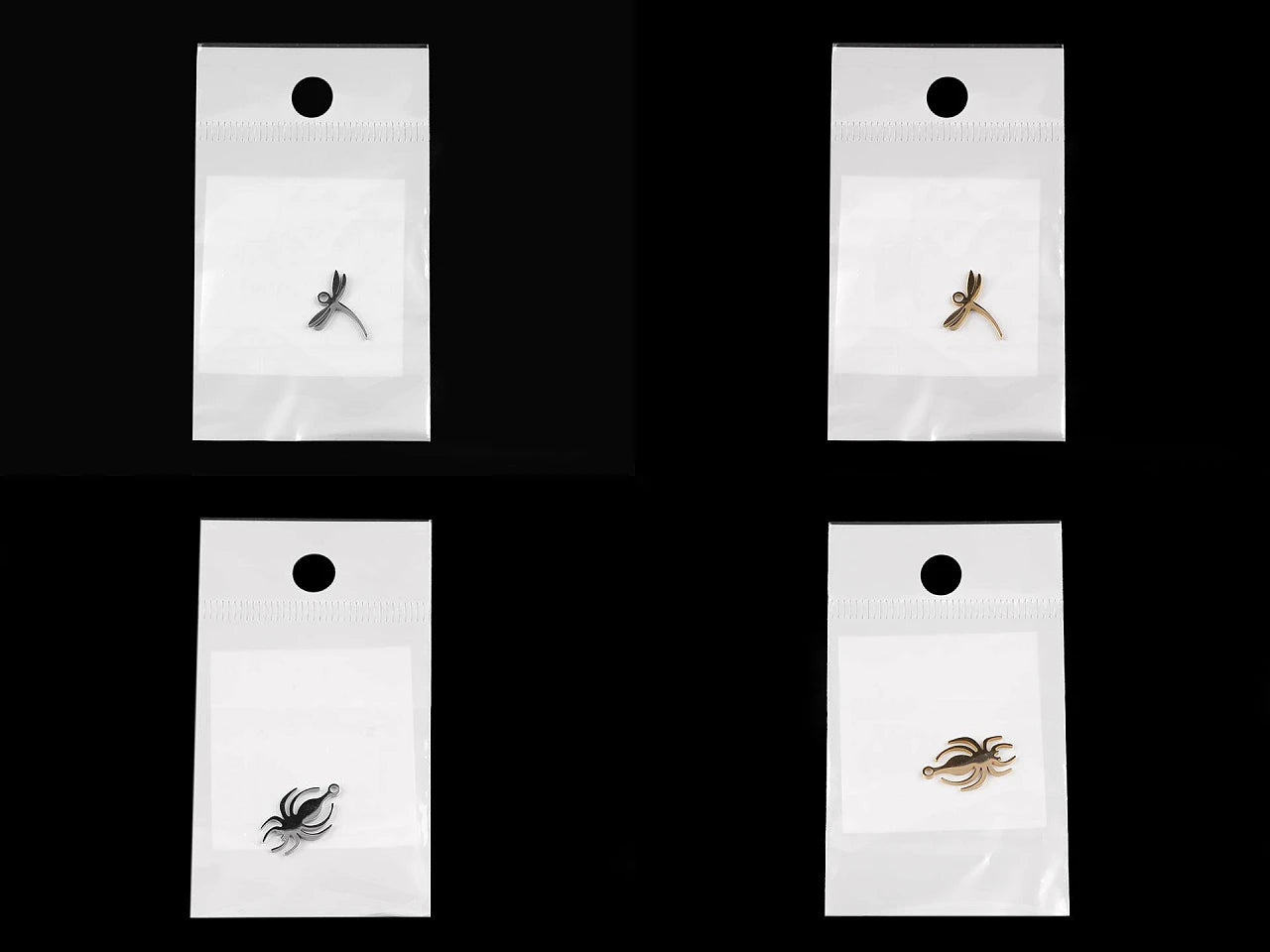 Image with metal pendant – dragonfly |various shades – available at Šarlote's fabrics