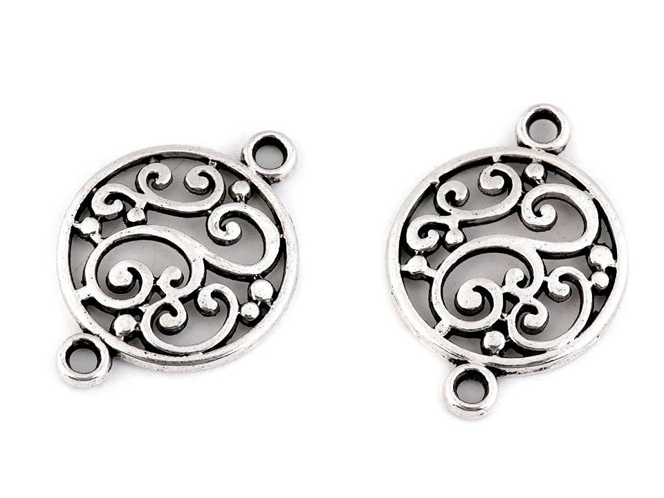 Image with a metal pendant – Butterfly, Mandala, Heart, Tree of Life – available at Šarlotes audumi