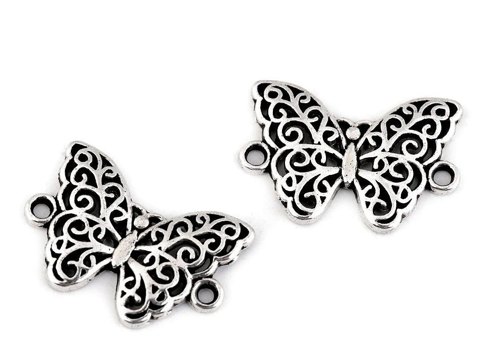 Image with metal pendant – Butterfly, Mandala, Heart, Tree of Life – available at Šarlotes audumi