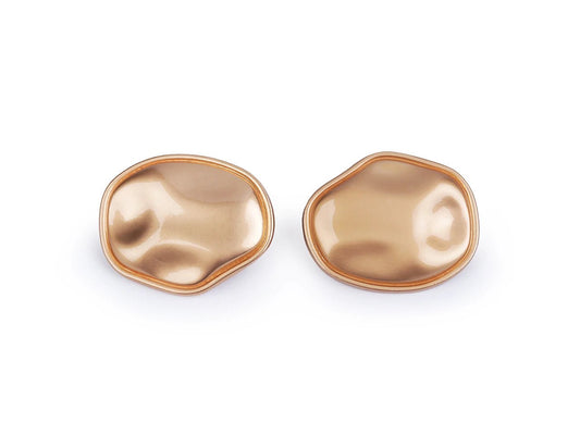 Image of metal shank buttons, 29 mm (irregular shape) – available at Šarlotes audumi