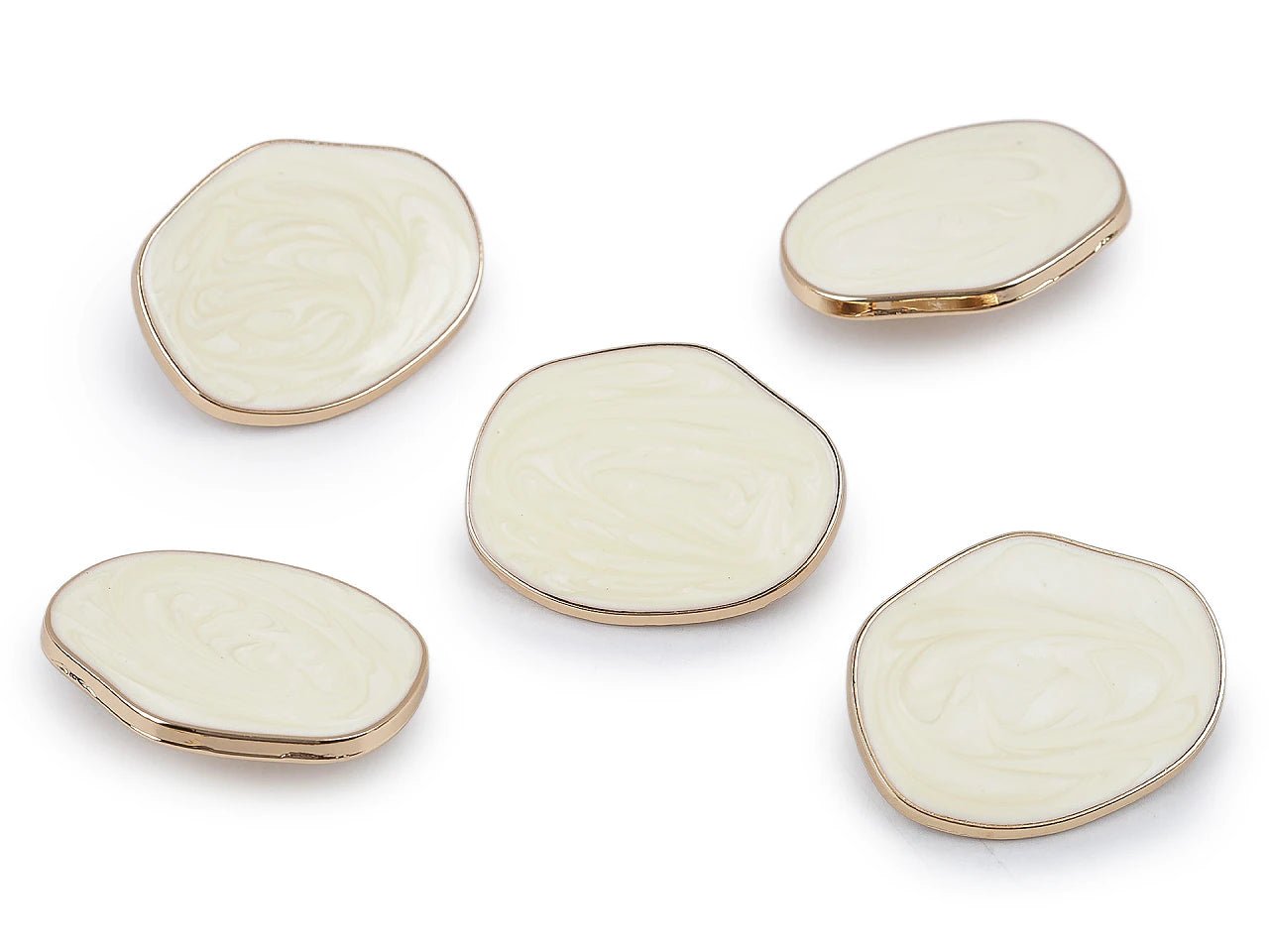 Metal button with shank – available at Šarlotes audumi