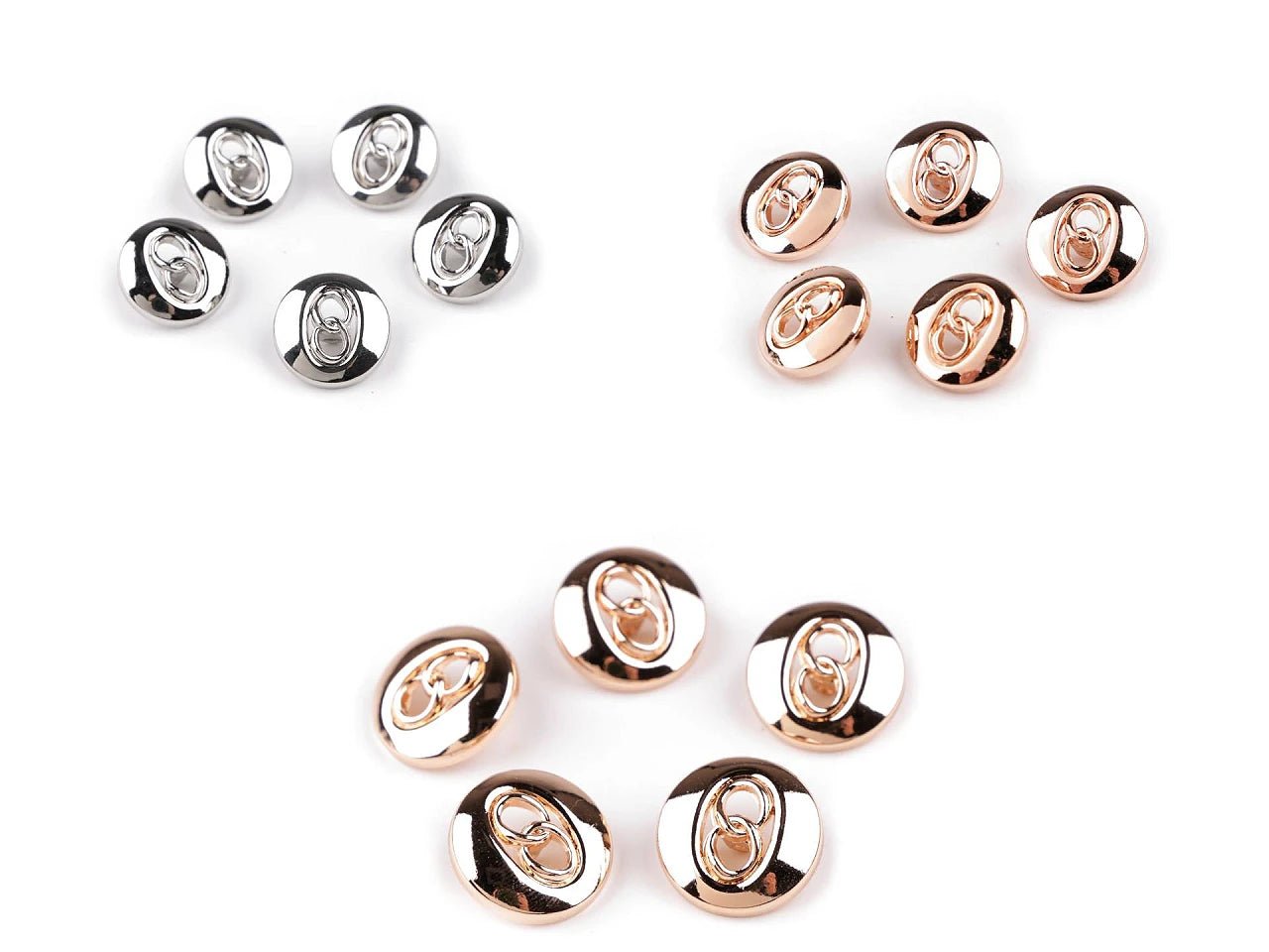 Metal buttons | elegant design | 18 mm