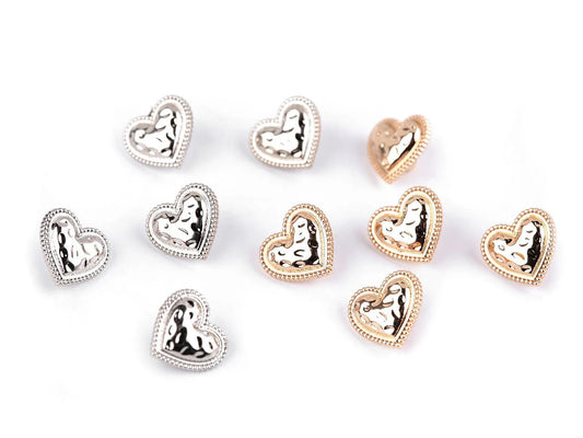 alt
Image of metal buttons on a shank 11 mm - gold or silver - available at Šarlotes audumi
