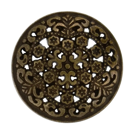Metal buttons on a shank 17.4 mm - antique