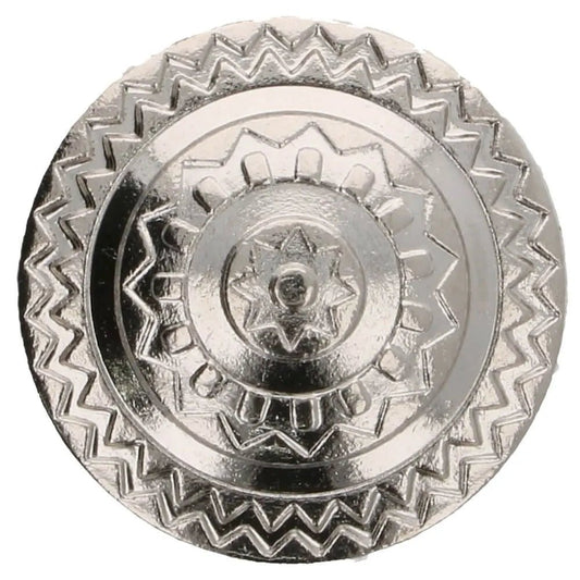 Metal shank buttons 20 mm - silver metal