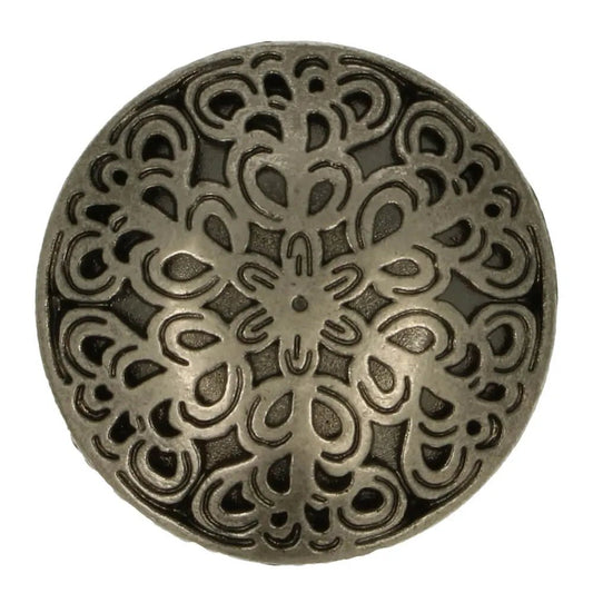 Metal buttons on a shank 25 mm - antique metal
