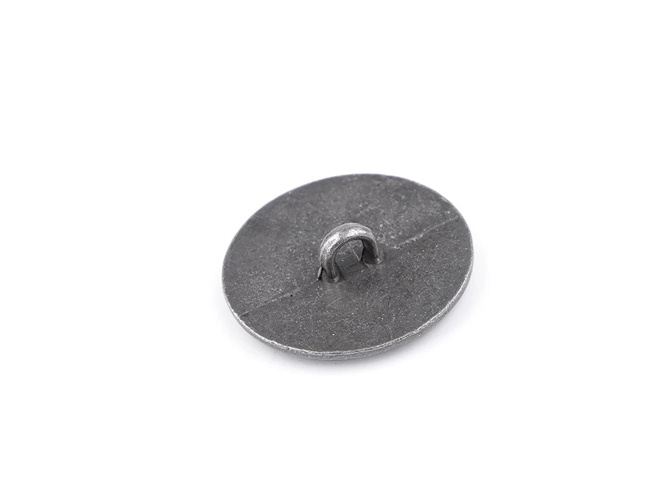 Metalowe guziki na nóżce 25 mm - metalowe