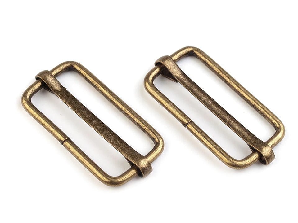 30 mm metal rings - antique (10-piece set)