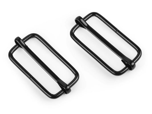 Metal slider 30 mm - black (10 pcs in set)