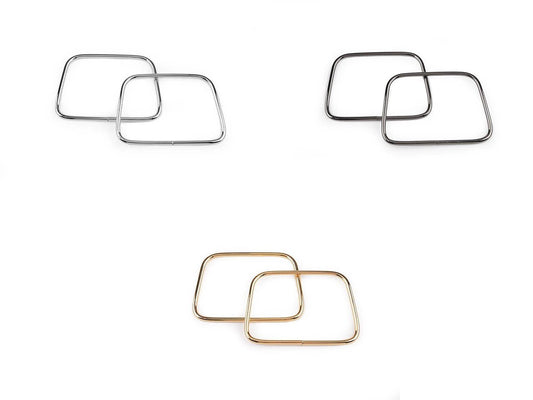 Metal bag handles | 8x11 cm | 2 pcs. | Assorted shades