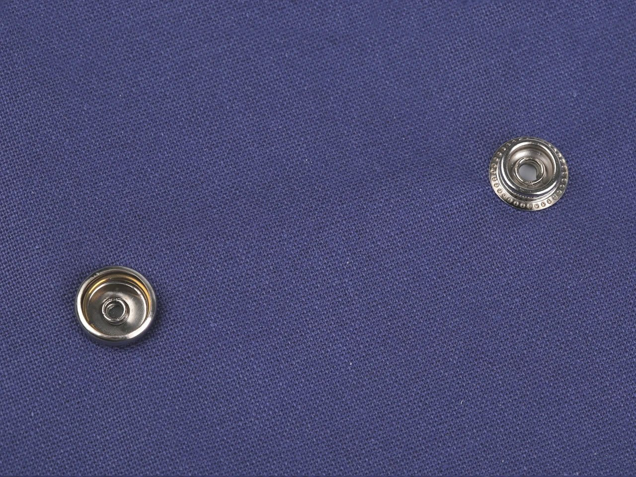 Metal snap fasteners Ø15 mm (AM6) – O - SPRING, for thicker fabrics | 10 pcs