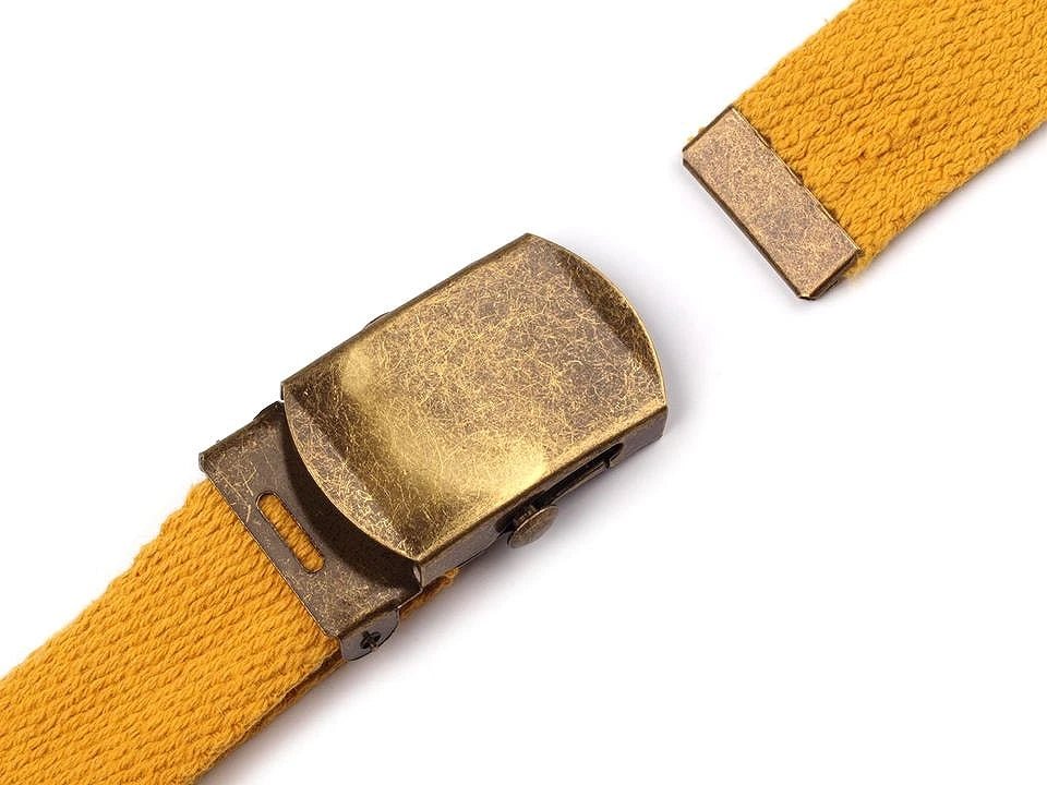 Image of a metal buckle for a belt with a finished end – 30 mm|various shades – available at Charlotte’s Fabrics