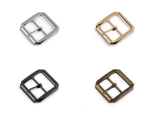 Image of a metal buckle for a belt or bag, 25 mm | assorted shades – available at Šarlotes audumi
