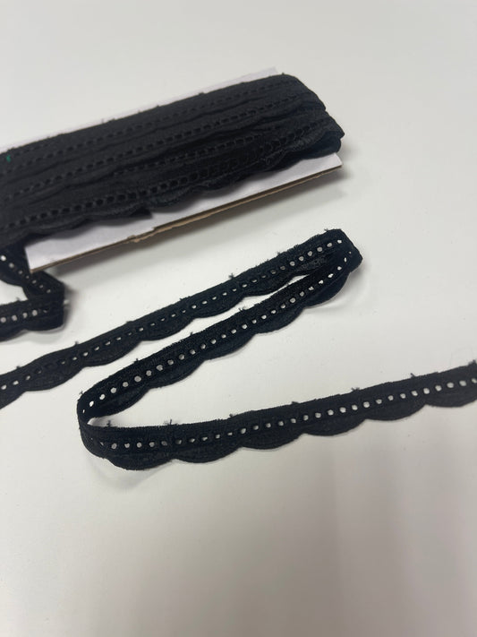 Zdjęcie koronki 2 cm, czarna – dostępna online, Šarlotes audumi