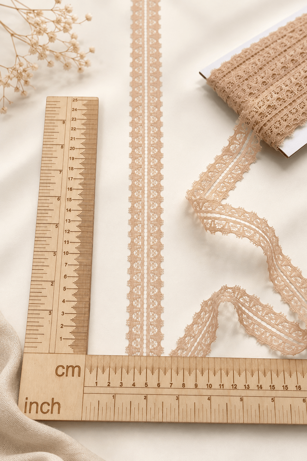 Zdjęcie z koronką 3 cm–nude (kolor skóry) – dostępne online w Šarlotes audumi