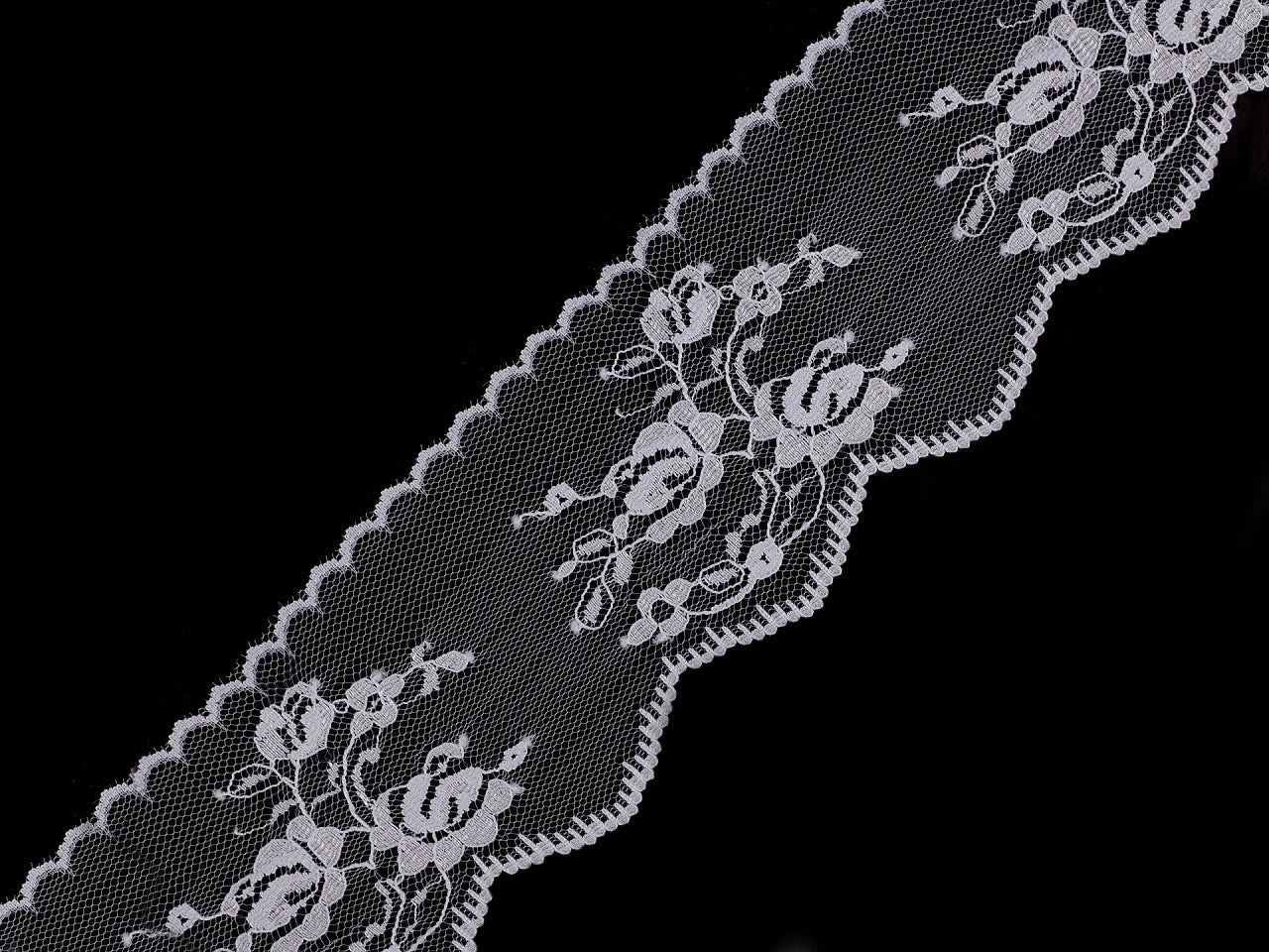 Koronka - 6,5 cm biała